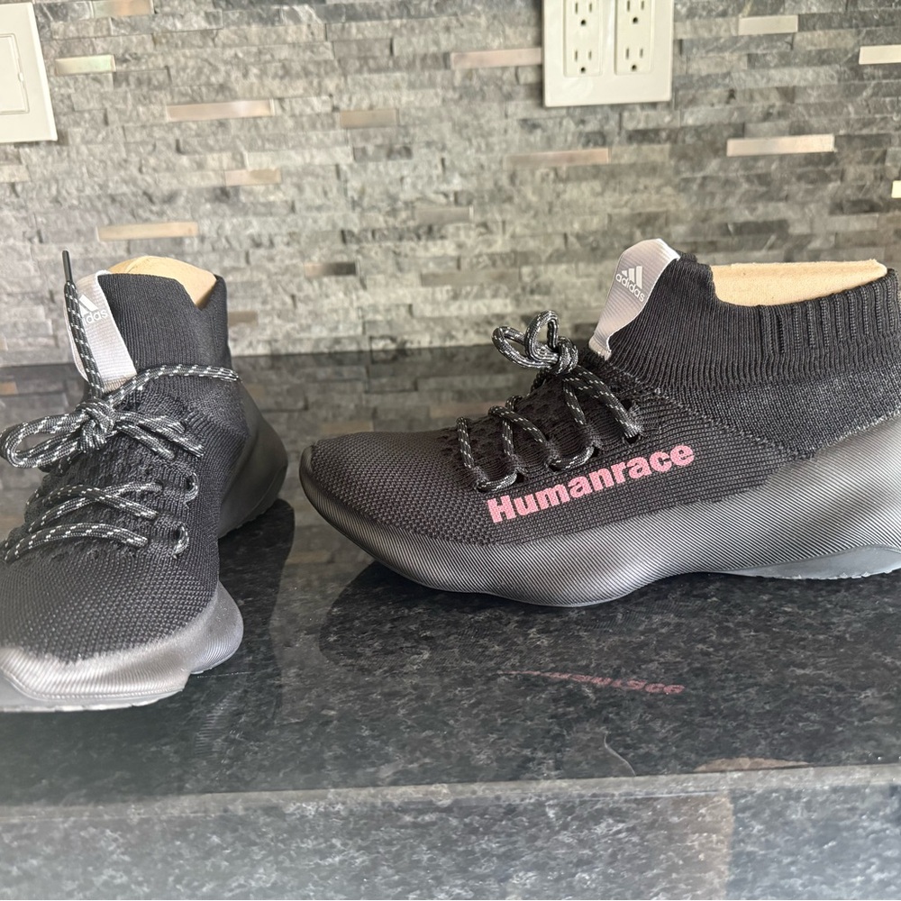 adidas Black and Pink Athletic Shoes